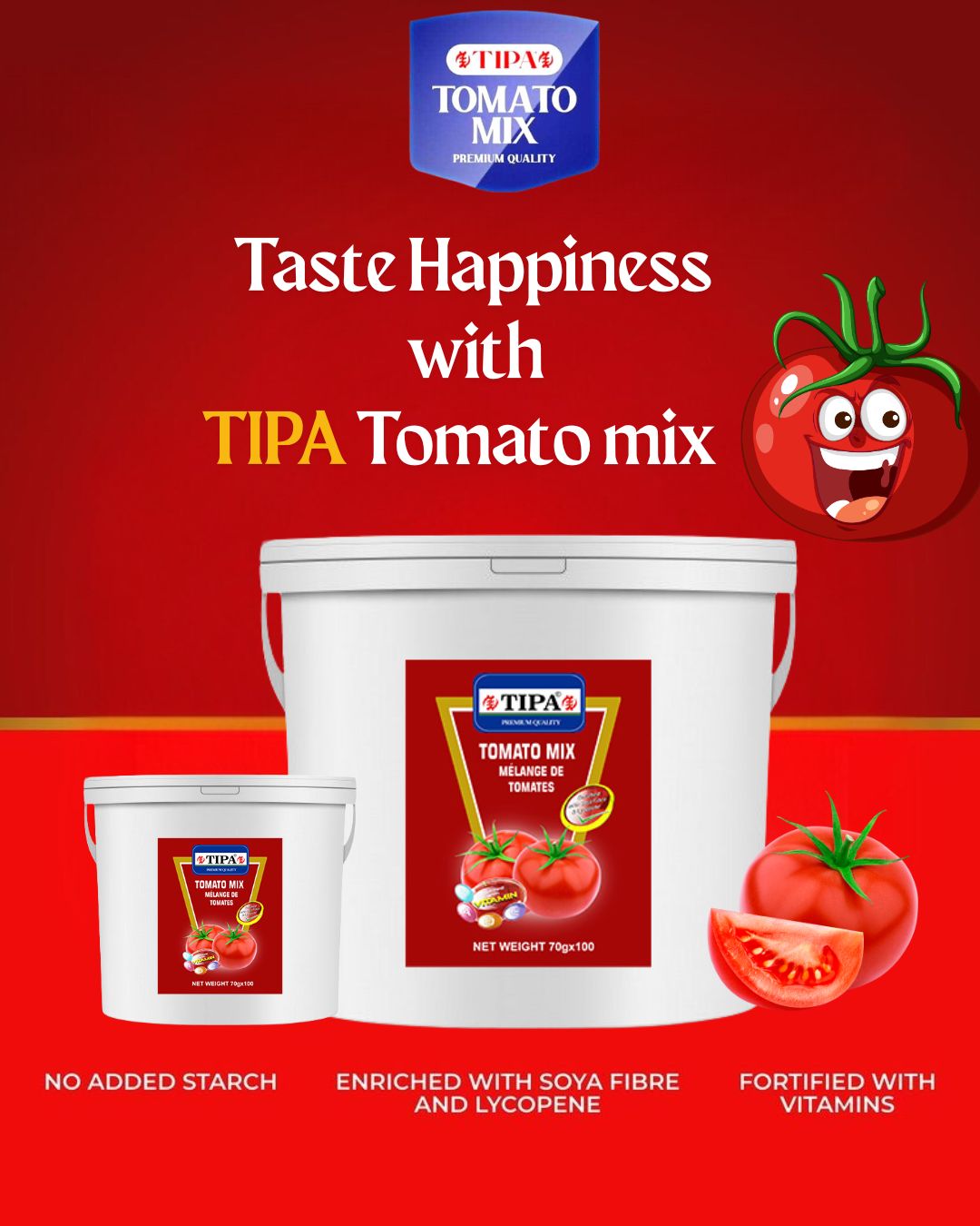 tomato in bucket